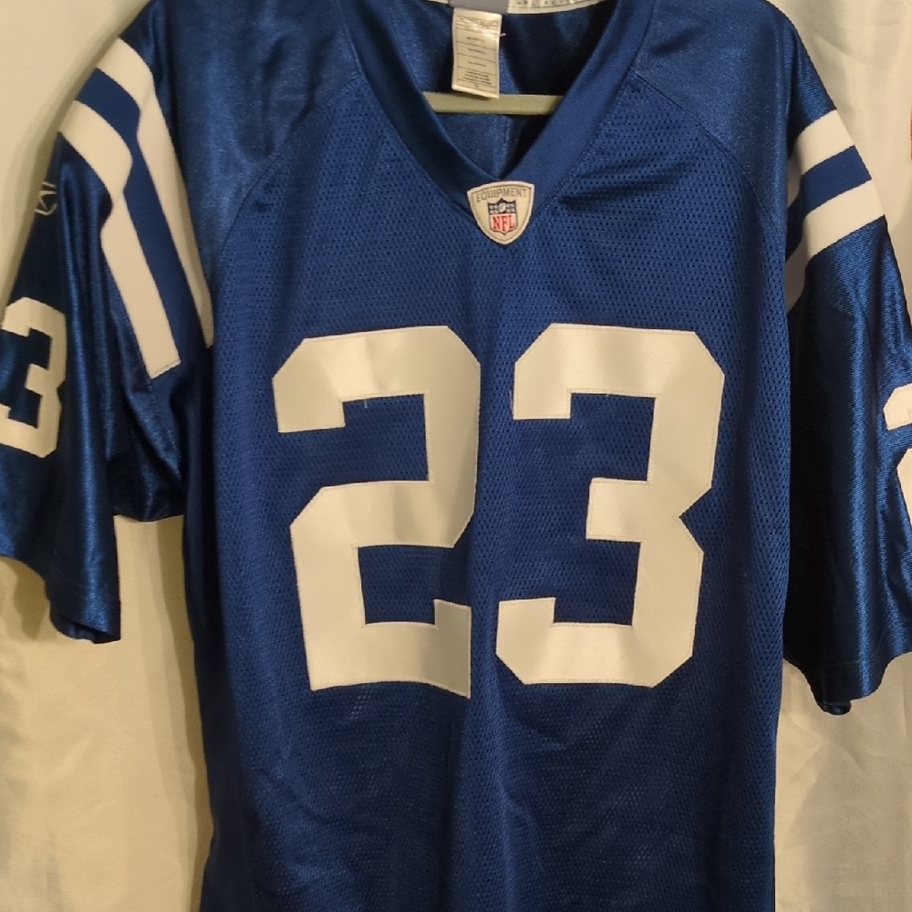 Reebok Blue and White NFL Jersey